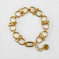 Bocara - Horse Bit Equestrian Link Bracelet in Gold