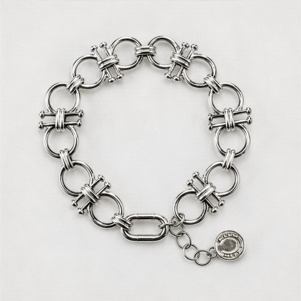 Bocara - Horse Bit Equestrian Link Bracelet in Silver