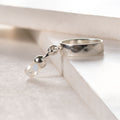 Brio - Moonstone Horse Bit Equestrian Ring in Silver