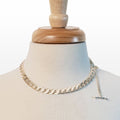Cadence - Convertible Equestrian Curb Chain T-Bar Necklace in Silver