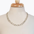 Chapelle - Horseshoe Link Equestrian Necklace in Silver