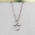Chelsea - Equestrian Horse Bit Necklace in Silver