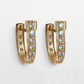 Colton - Diamond Cut Horseshoe Coin Earring in Gold
