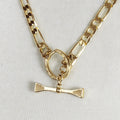 Cortina - Cuban Chain Horseshoe Necklace in Gold