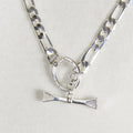 Cortina - Cuban Chain Horseshoe Necklace in Silver