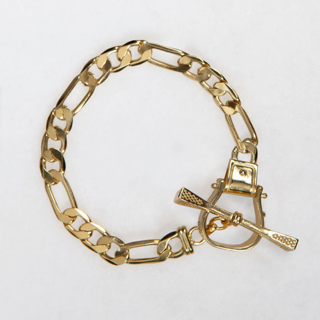 Cortina - Cuban Chain Western Necklace in Gold