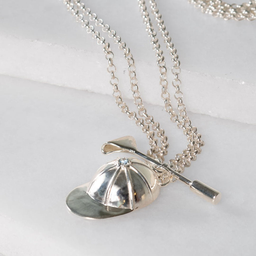 Derby Day - Jockey Necklace in Silver
