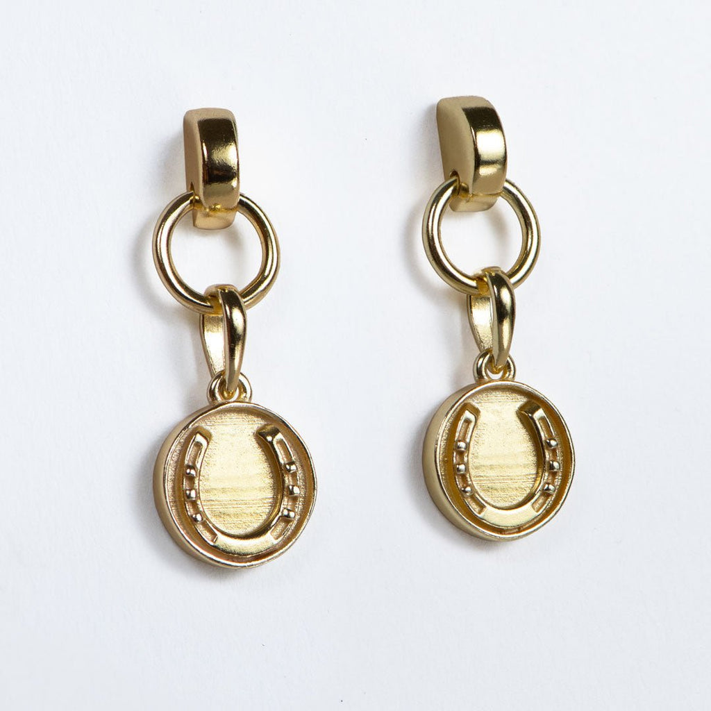 Dorado - Horseshoe Coin Earring in Gold