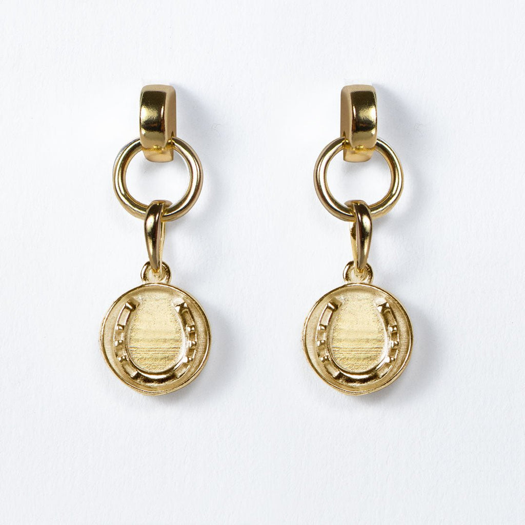 Dorado - Horseshoe Coin Earring in Gold