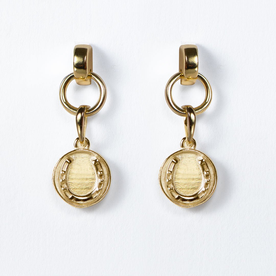 Dorado - Horseshoe Coin Earring in Gold