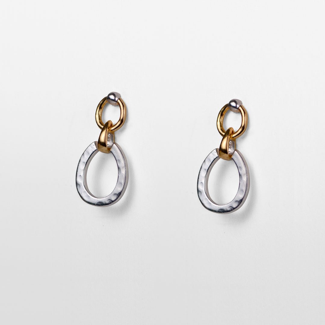 Equinox - Equestrian Horseshoe Earring Two Tone