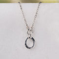 Equinox- Equestrian Horseshoe Necklace in Silver