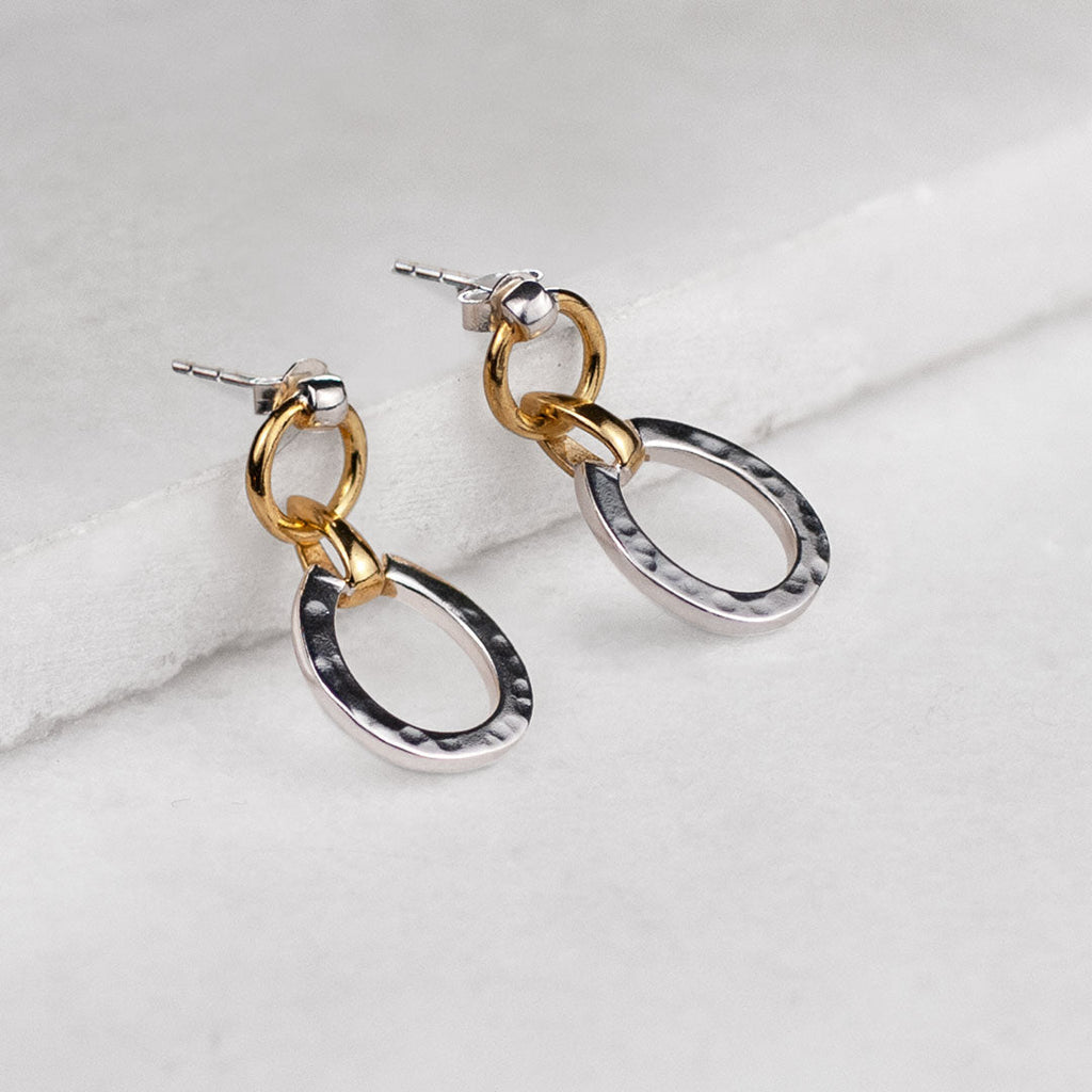 Equinox - Two Tone Equestrian Horseshoe Necklace