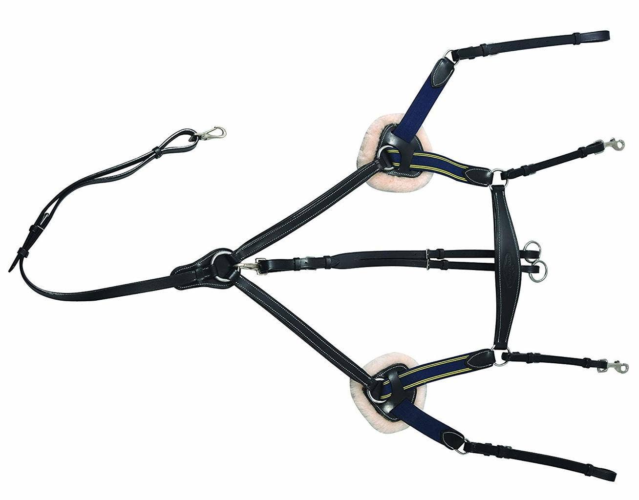 Henri de Rivel Pro 5 Point Elastic Breastplate Martingale
