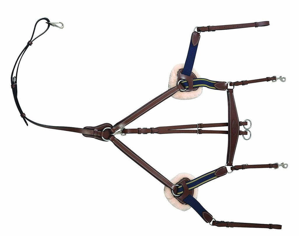 Henri de Rivel Pro 5 Point Elastic Breastplate Martingale