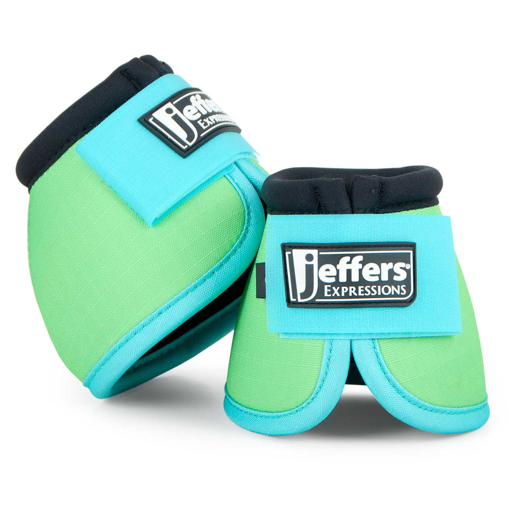 Jeffers Expression Neon No-Turn Bell Boots for Horses