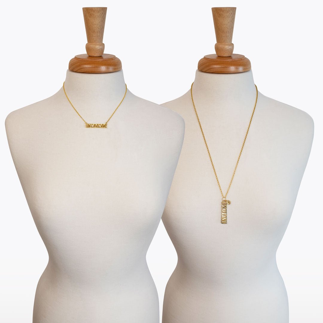 Love - Horseshoe Coin Pendant in Gold