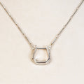 Mesa - Western Horse Stirrup Necklace in Gold