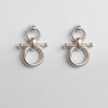 Ocala - Single Horse Bit Equestrian Earring in Silver