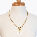 Odeza - Horse Bit Toggle Equestrian Necklace in Gold
