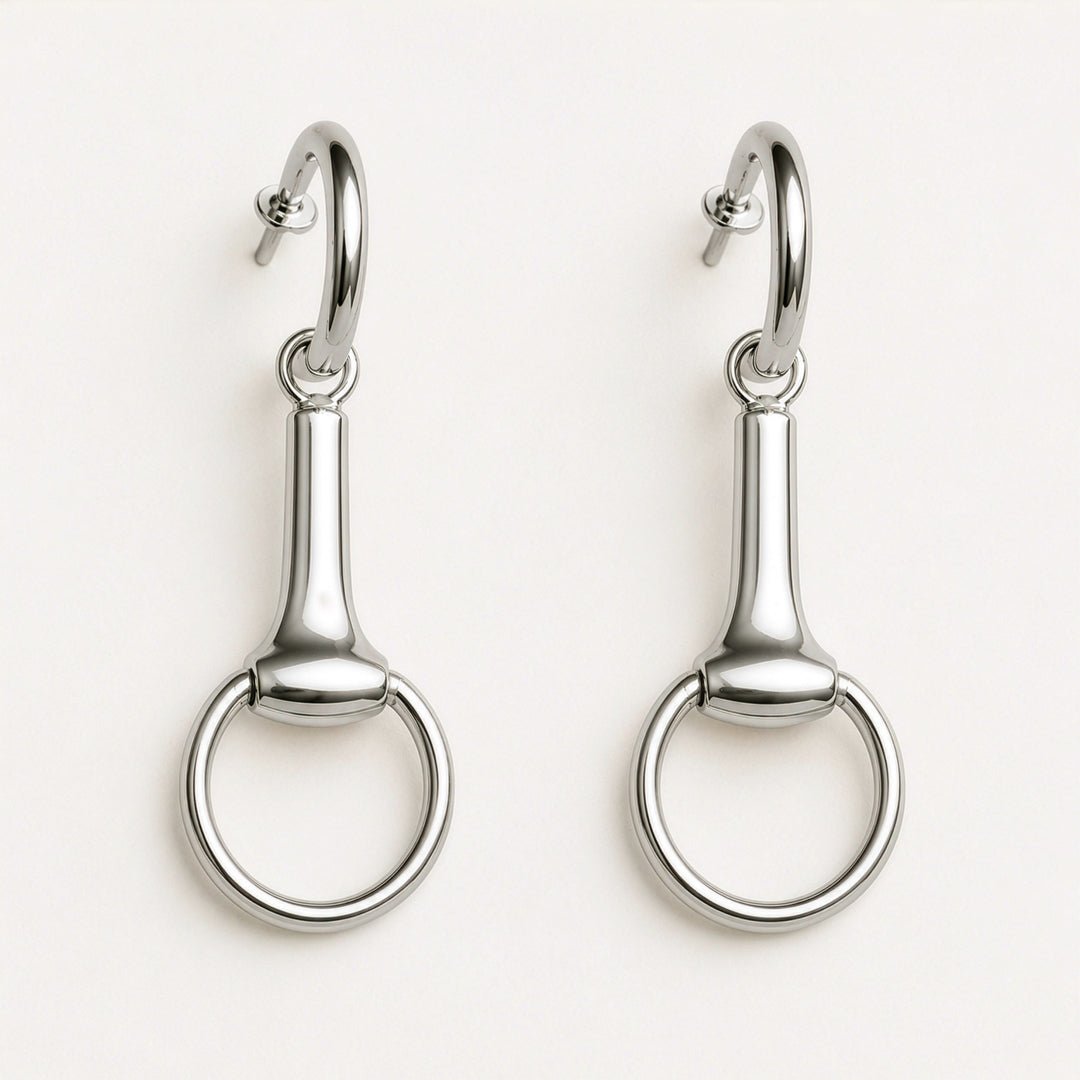 Odeza - Equestrian Horse Bit Earring in Sterling Silver