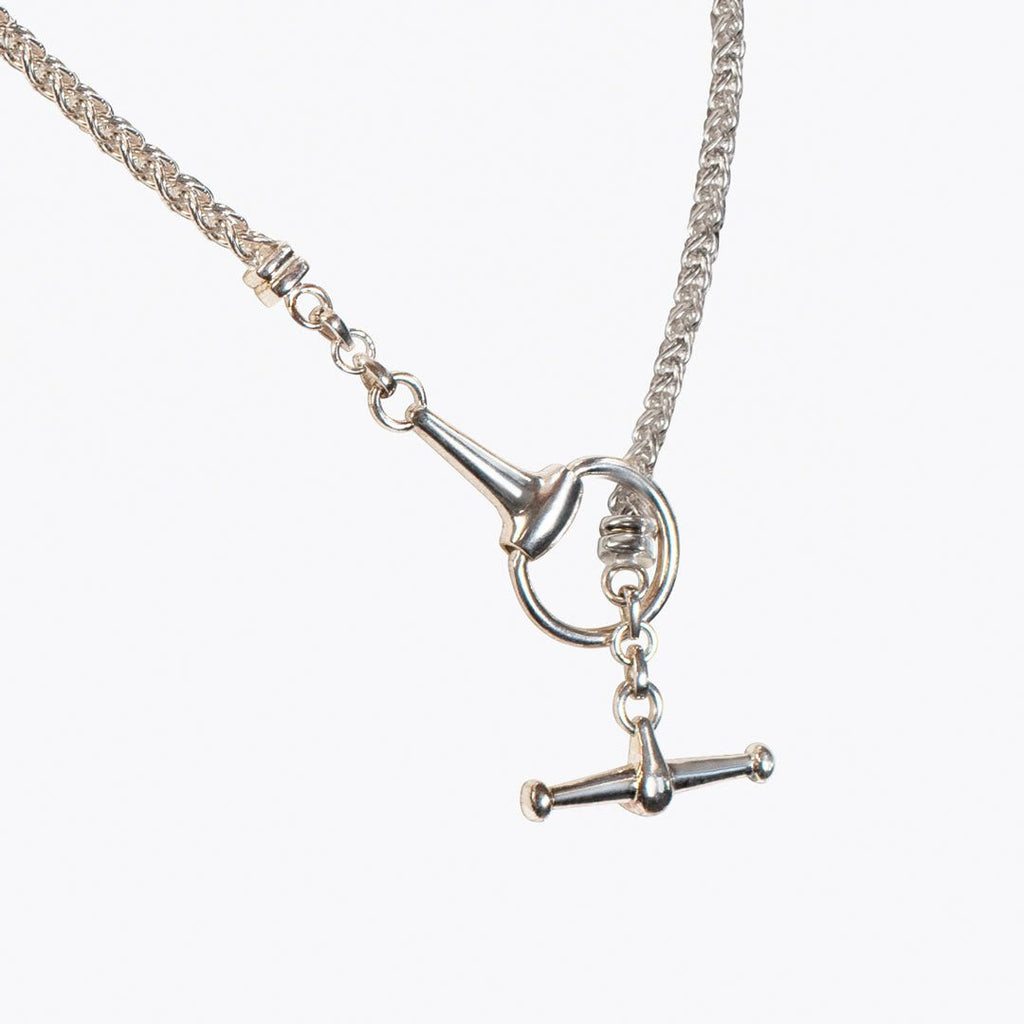 Odeza - Horse Bit Toggle Equestrian Necklace in Silver