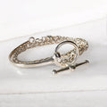 Odeza - Wrap Around Horse Bit Bracelet in Silver