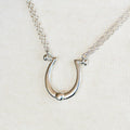 Omega - Equestrian Horseshoe Necklace in Silver