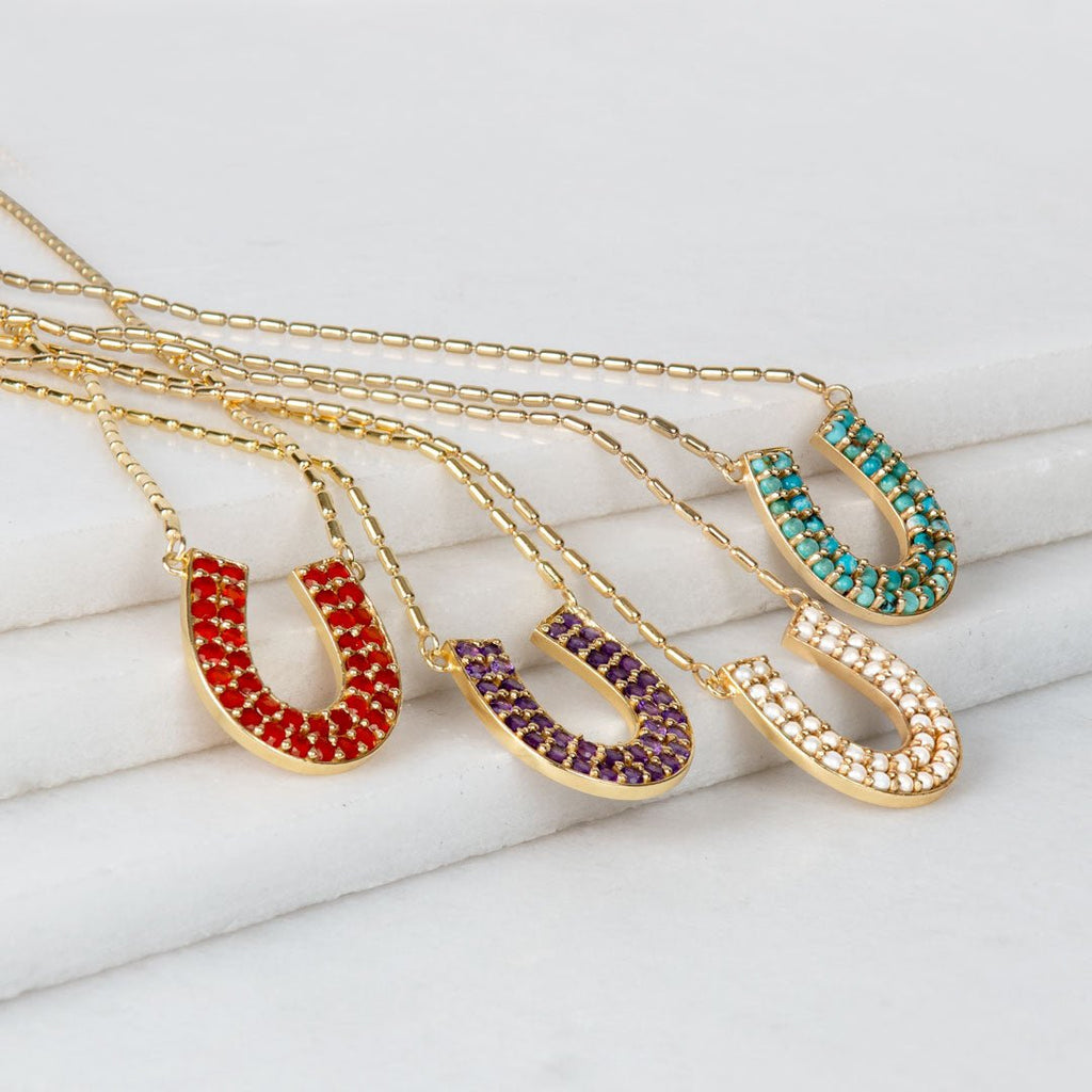Prism - Linea Carnelian Equestrian Earring