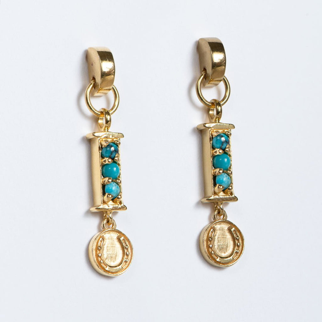 Prism - Turquoise Horseshoe Coin Equestrian Bracelet
